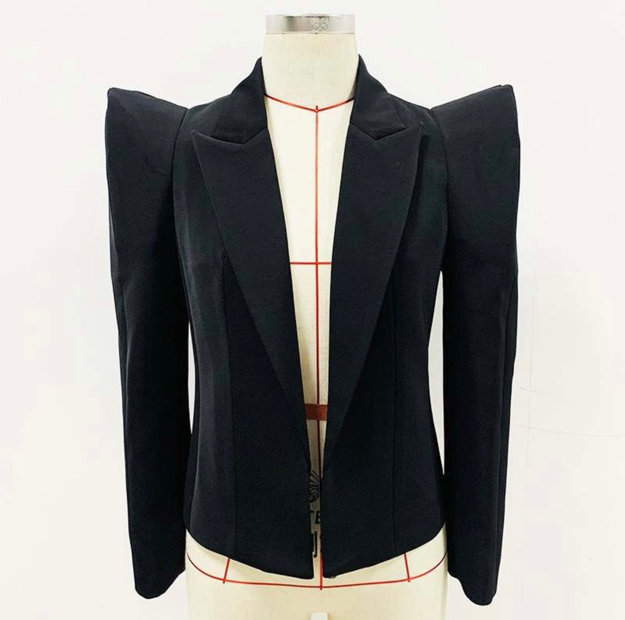 Pointy Shoulder Blazer